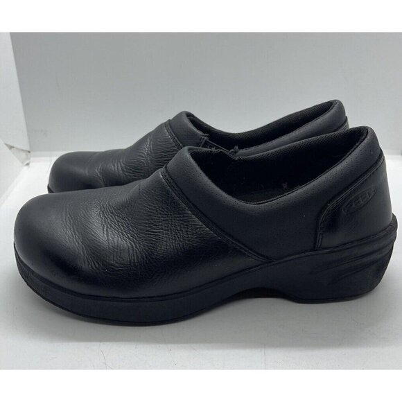 KEEN Utility PTC Work II Non Slip Clog Black Leather Women Sz 6.5 M F2892-11 EH - Picture 3 of 8